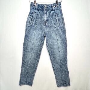 SO Super High Rise Seam Front Straight Mom Jeans Size 3